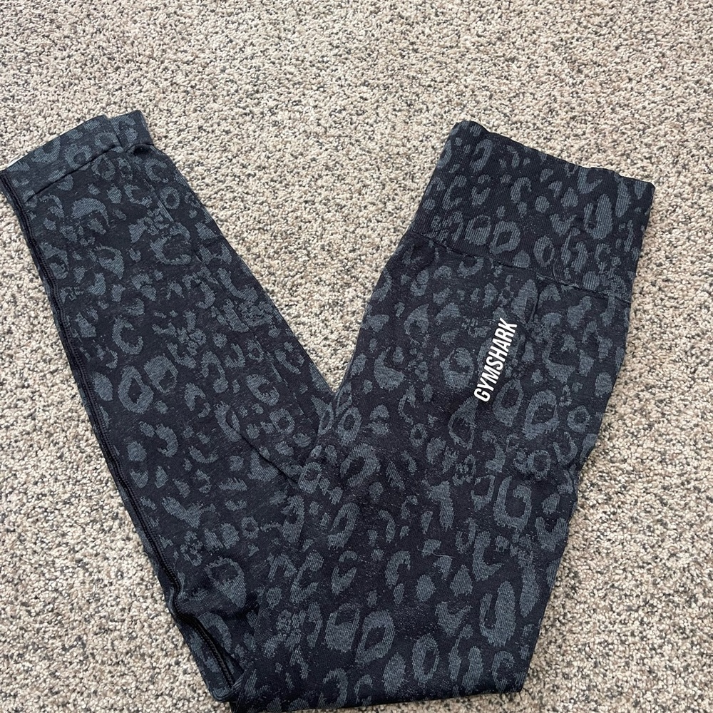 Gymshark Black Leopard Leggings